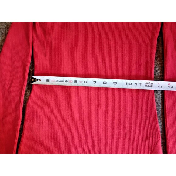 Dress size L New Womans  By And By Long sleeve Red Sweater Above Knee Hem - Picture 5 of 10